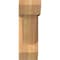 Ekena Millwork Traditional Slat Smooth Bracket w/ Offset Brace, Western Red Cedar, 5 1/2"W x 16"D x 16"H BKT0604X16X16TRA06SWR - alternate 2